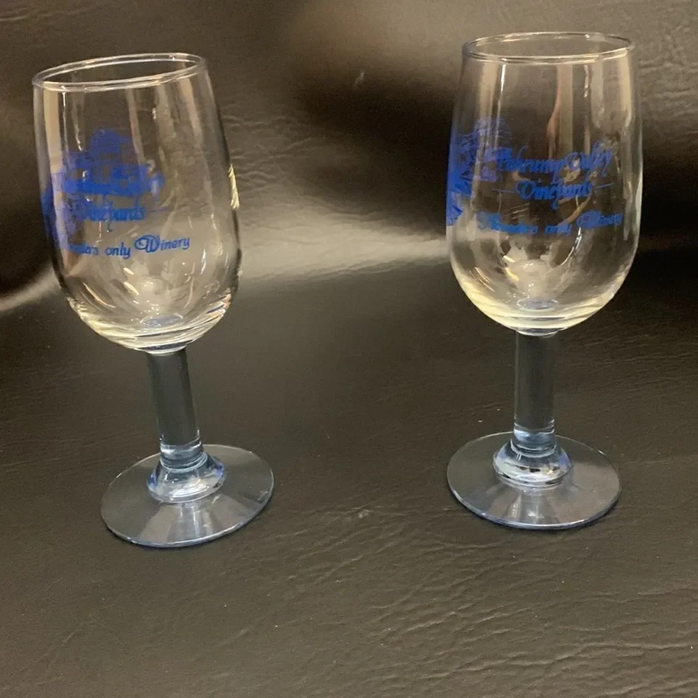 Pahrump Valley Vineyard’s Nevada’s Only Winery 8 Ounces Each Set Of 2 Wine Glass